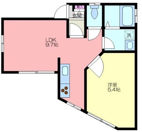 キャナル栗原A棟の物件間取画像